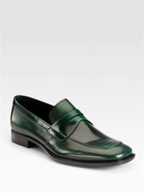 prada mens loafers|Prada penny loafers men's.